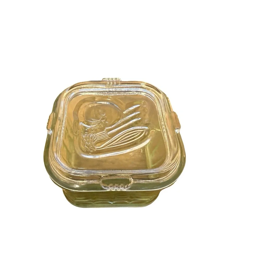 VTG BRIGHT! Uranium Glass Depression 4